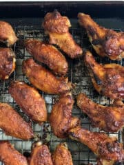Chicken Wings on baking sheet