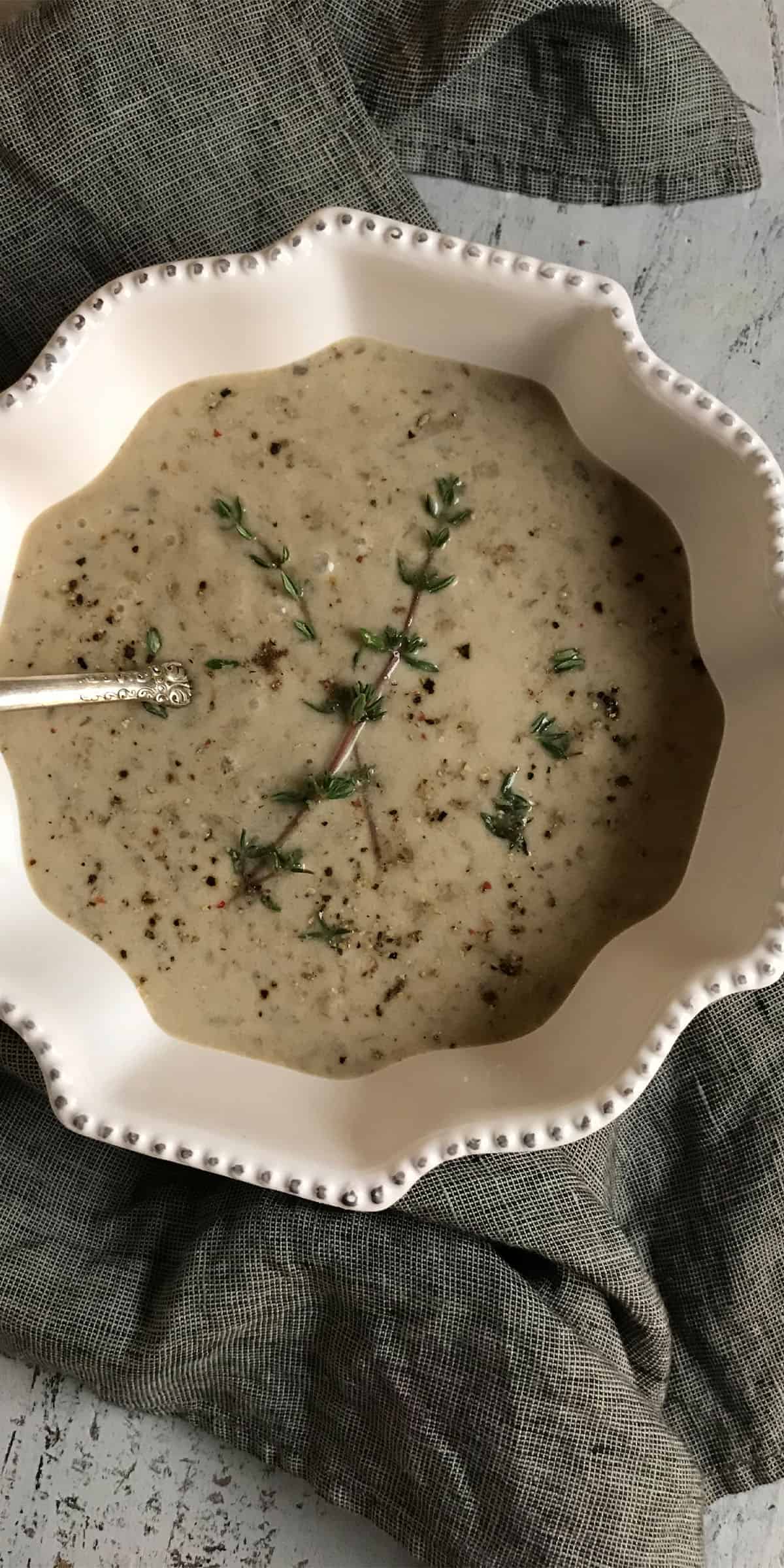 Creamy Vegan Mushroom Soup - The Virtual Caterer