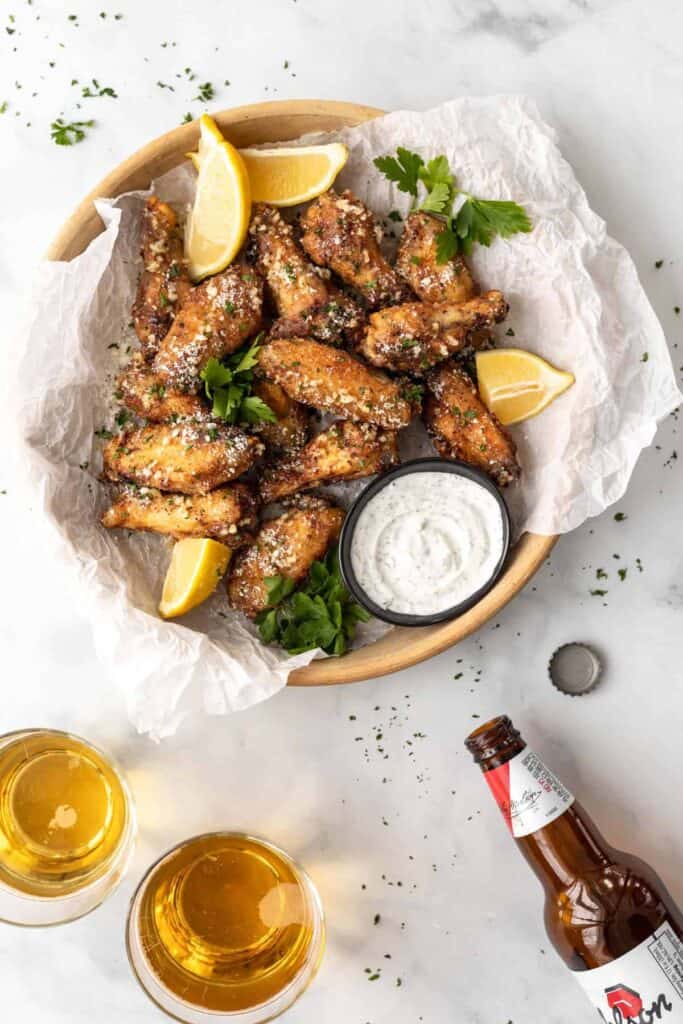 Air-Fryer-Garlic-Parmesan-Wings
