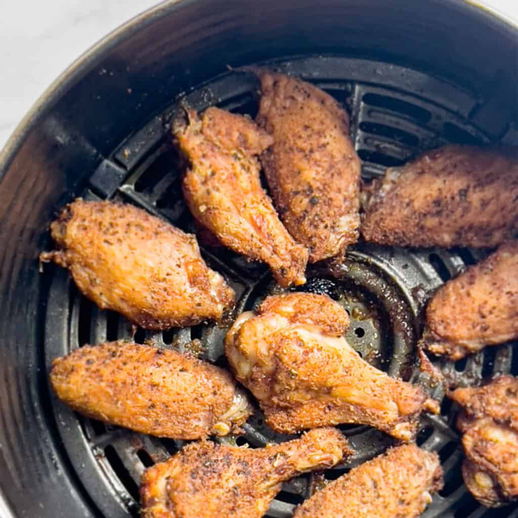 wings after 2nd cook in an air fryer