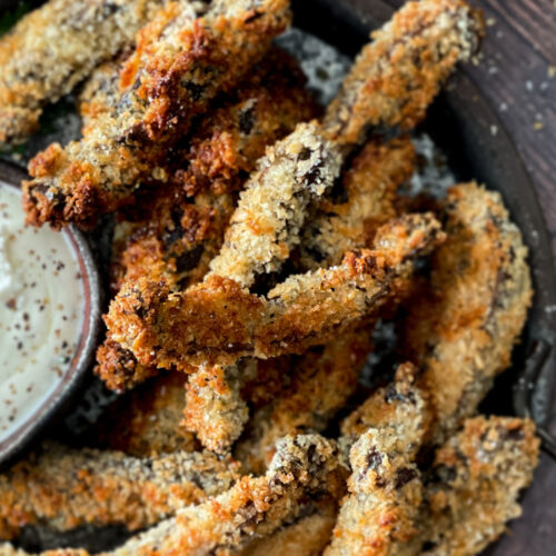 Easy Portobello Mushroom Fries Made in the Air Fryer The Virtual Caterer