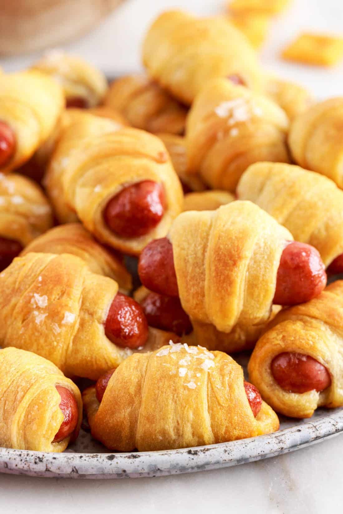 Little smokies wrapped in pastry dough.