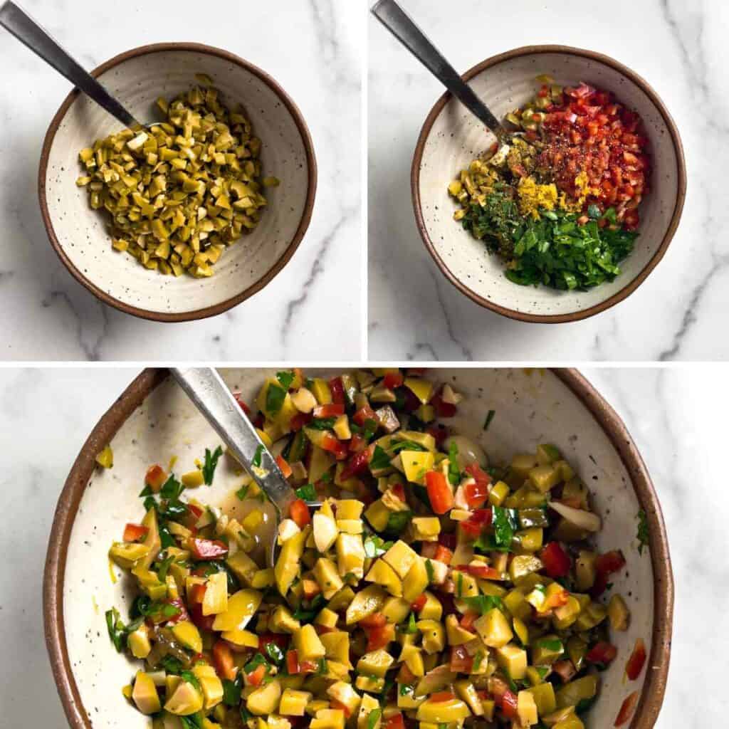 Rustic Garlic Jalapeno Olive Salsa - The Virtual Caterer